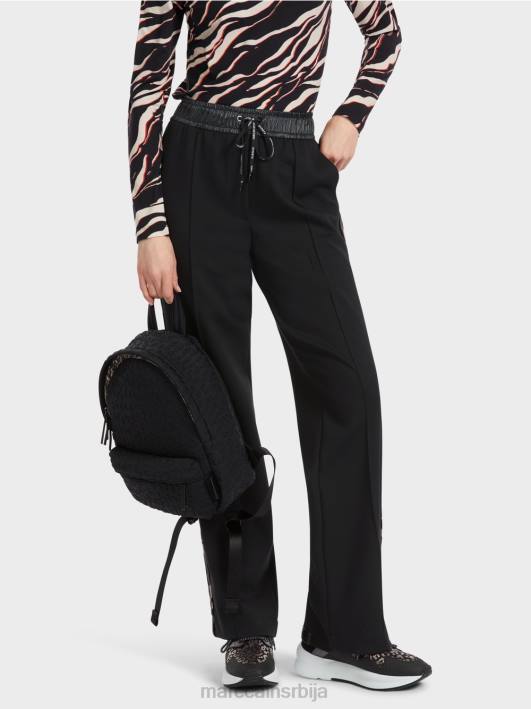 велби панталоне за џогинг у широком дресу Marc Cain D688535 црн одећу