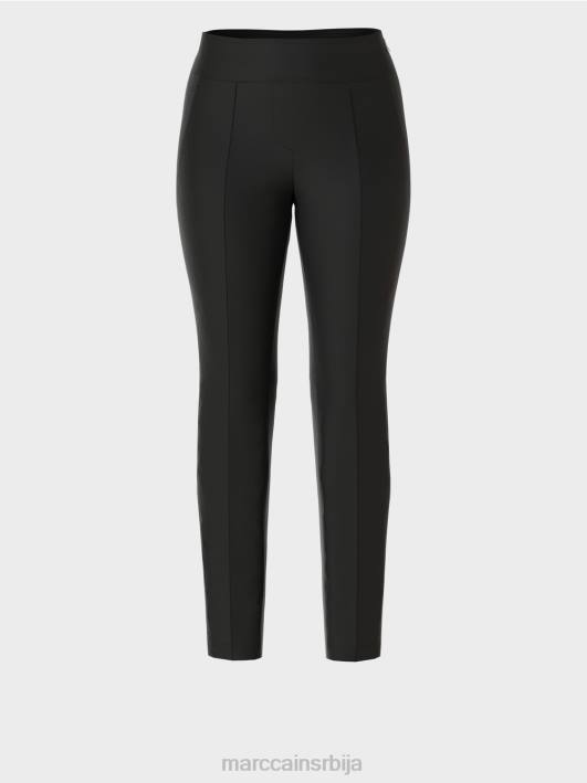 сливен панталоне са бочним патентним затварачем Marc Cain D688540 црн одећу