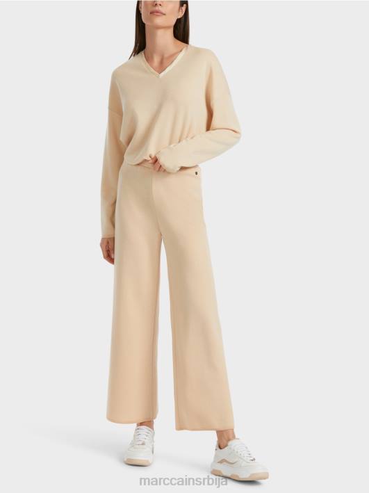 вунене панталоне плетене у немачкој Marc Cain D688547 тамна крема одећу