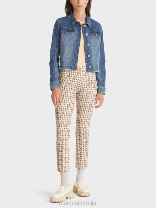 панталоне од растезљивог дреса Сиднеј Marc Cain D688549 тамна крема одећу