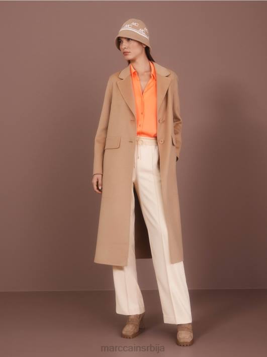 равне панталоне велби Marc Cain D688551 тамна крема одећу