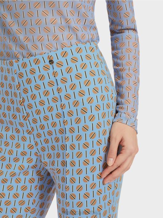 панталоне фредерица са графичким принтом Marc Cain D688554 тамно летње небо одећу
