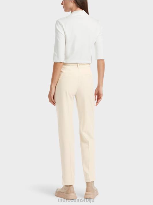 панталоне фусхун са бочним прорезима Marc Cain D688559 мека месечева стена одећу