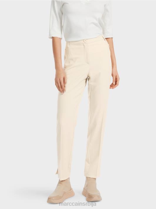 панталоне фусхун са бочним прорезима Marc Cain D688559 мека месечева стена одећу