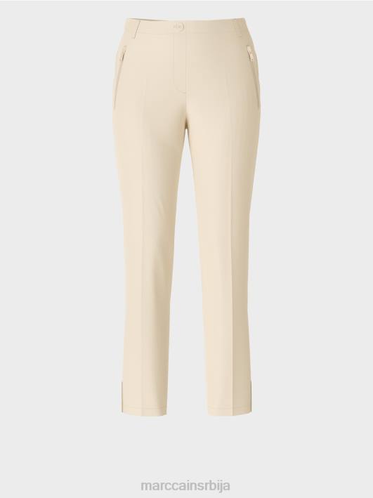 панталоне фусхун са бочним прорезима Marc Cain D688559 мека месечева стена одећу