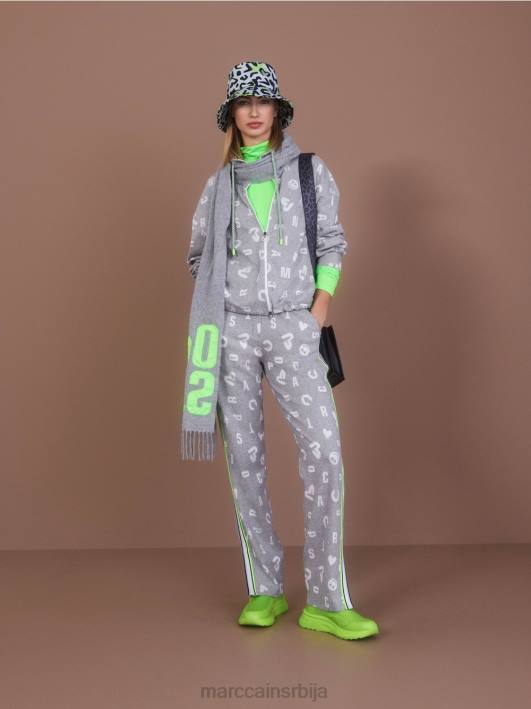 панталоне у стилу џогинга роанне Marc Cain D688561 Сребрно сива одећу