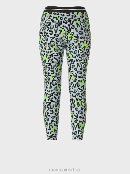 уске панталоне софиа са целом штампом Marc Cain D688562 меки прах плаве боје одећу