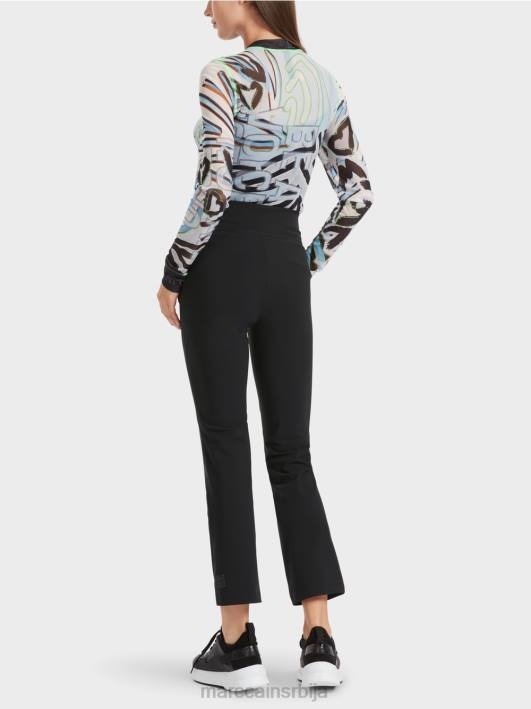 уске панталоне фенги са јармом за појас Marc Cain D688564 црн одећу