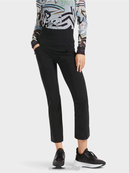 уске панталоне фенги са јармом за појас Marc Cain D688564 црн одећу