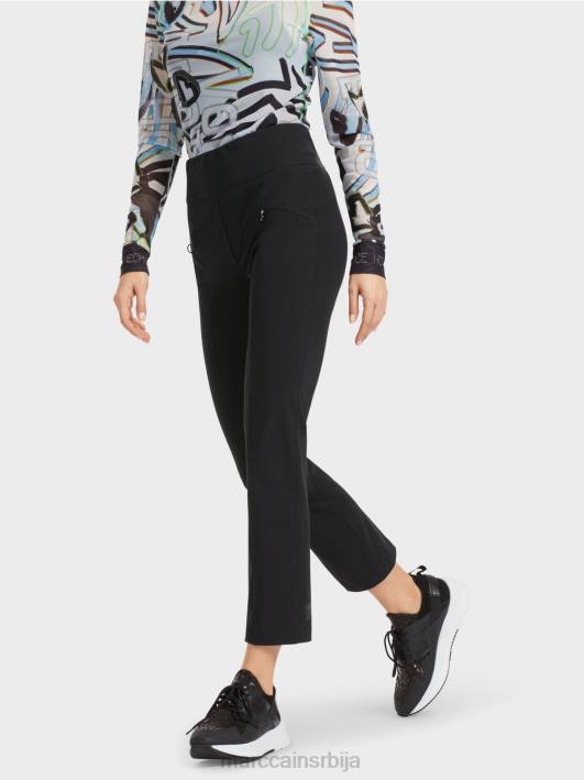 уске панталоне фенги са јармом за појас Marc Cain D688564 црн одећу