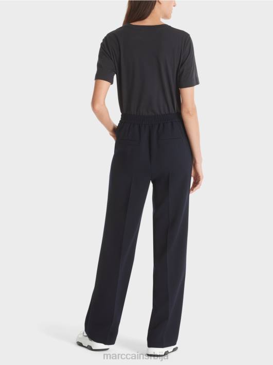 вашингтонске панталоне широких ногавица Marc Cain D688574 морнарица одећу