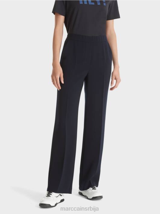 вашингтонске панталоне широких ногавица Marc Cain D688574 морнарица одећу