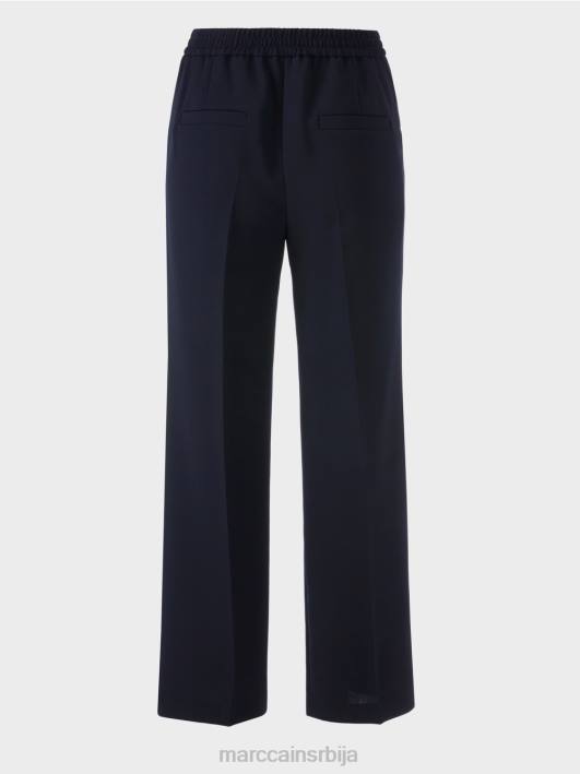 вашингтонске панталоне широких ногавица Marc Cain D688574 морнарица одећу