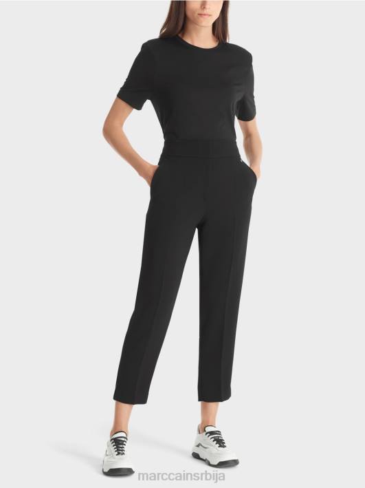 ферол панталоне са женственим обликом Marc Cain D688576 црн одећу