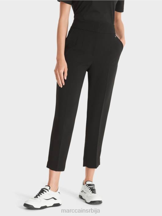ферол панталоне са женственим обликом Marc Cain D688576 црн одећу