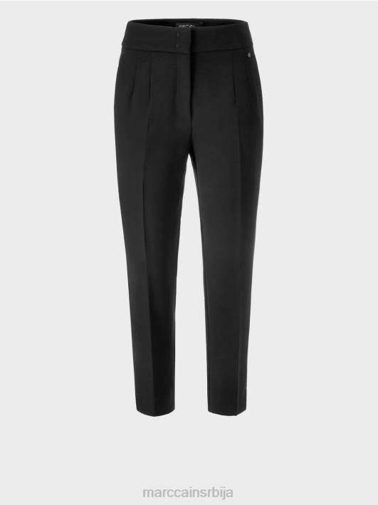 ферол панталоне са женственим обликом Marc Cain D688576 црн одећу