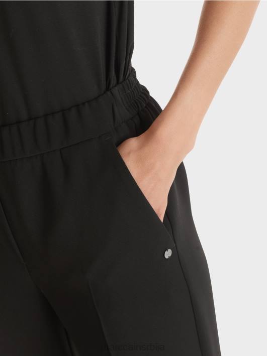 вашингтонске панталоне широких ногавица Marc Cain D688577 црн одећу