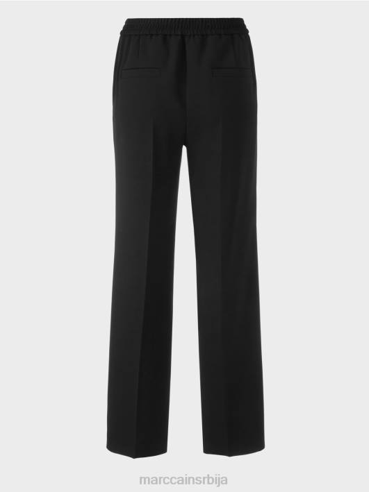 вашингтонске панталоне широких ногавица Marc Cain D688577 црн одећу