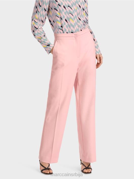 широке ногавице наборане панталоне вукари Marc Cain D688584 меки пудер розе одећу