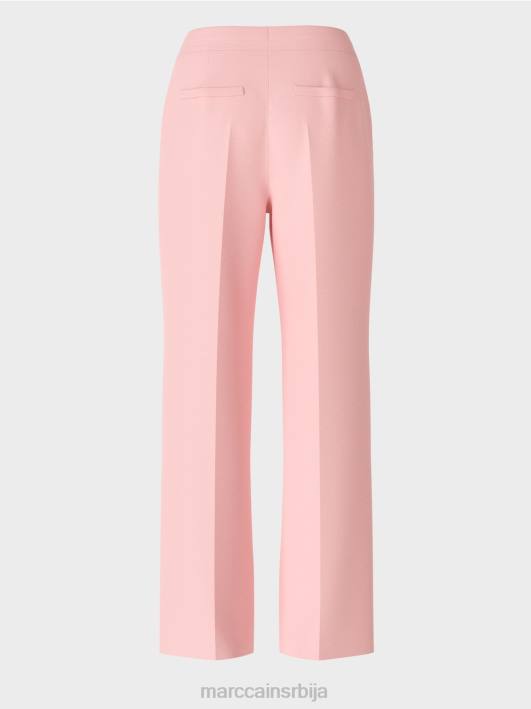 широке ногавице наборане панталоне вукари Marc Cain D688584 меки пудер розе одећу