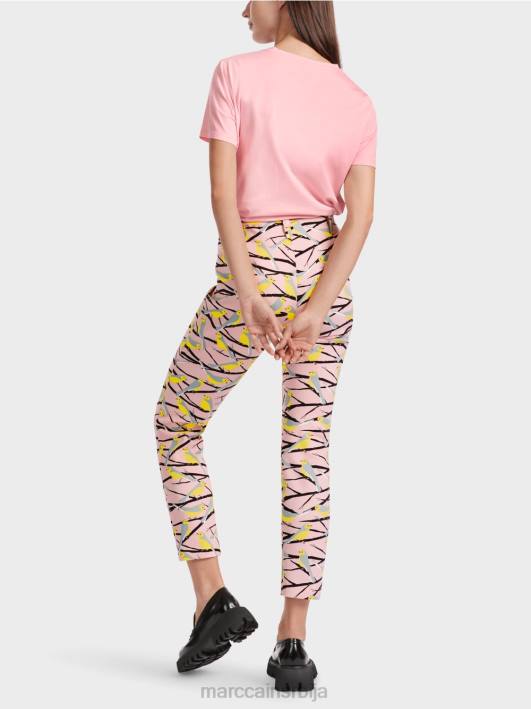 бирд десигн панталоне Сиднеј Marc Cain D688586 меки пудер розе одећу