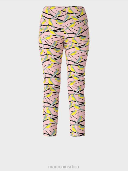 бирд десигн панталоне Сиднеј Marc Cain D688586 меки пудер розе одећу