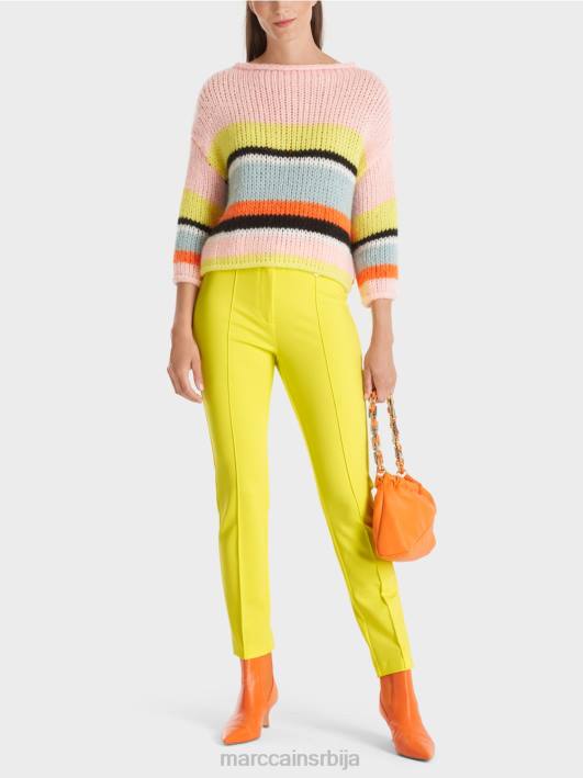 обичне панталоне које се растежу до струка Сиднеј Marc Cain D688587 меки лимун одећу