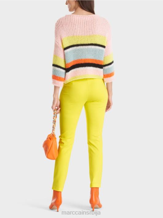 обичне панталоне које се растежу до струка Сиднеј Marc Cain D688587 меки лимун одећу