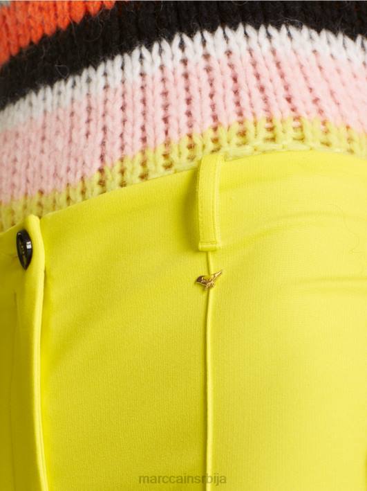 обичне панталоне које се растежу до струка Сиднеј Marc Cain D688587 меки лимун одећу