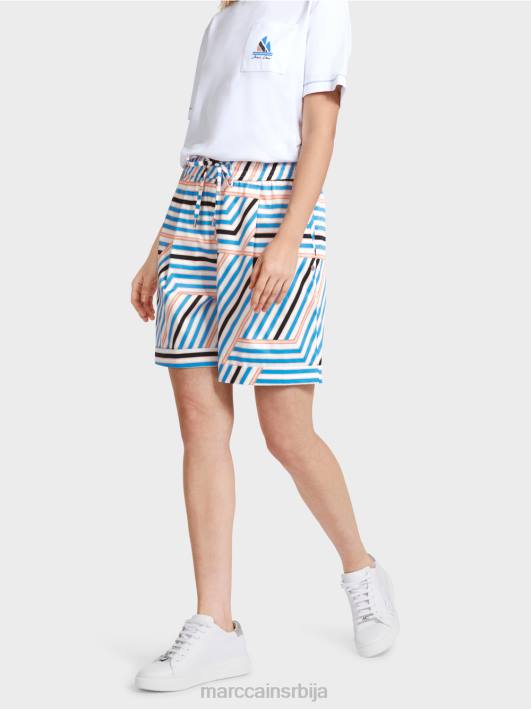 шортс на спортске пруге Marc Cain D688599 азурно одећу