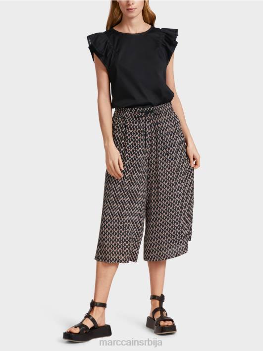 панталоне од вискозе Marc Cain D688608 црн одећу