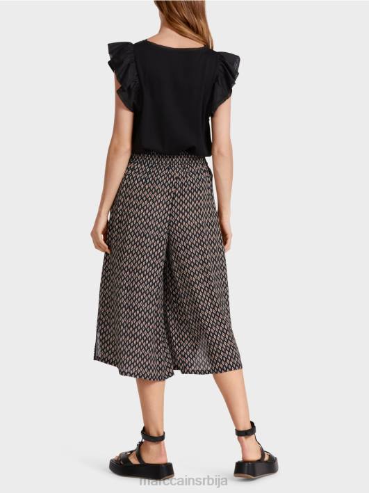 панталоне од вискозе Marc Cain D688608 црн одећу