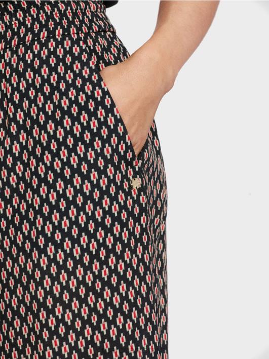 панталоне од вискозе Marc Cain D688608 црн одећу