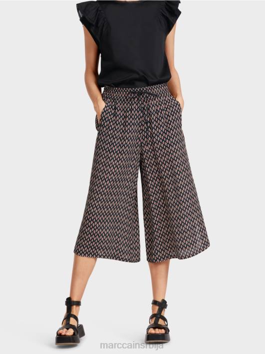 панталоне од вискозе Marc Cain D688608 црн одећу