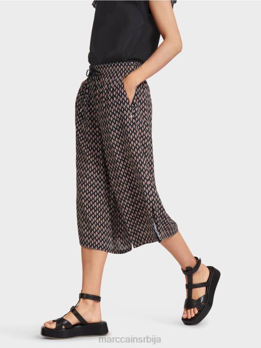 панталоне од вискозе Marc Cain D688608 црн одећу