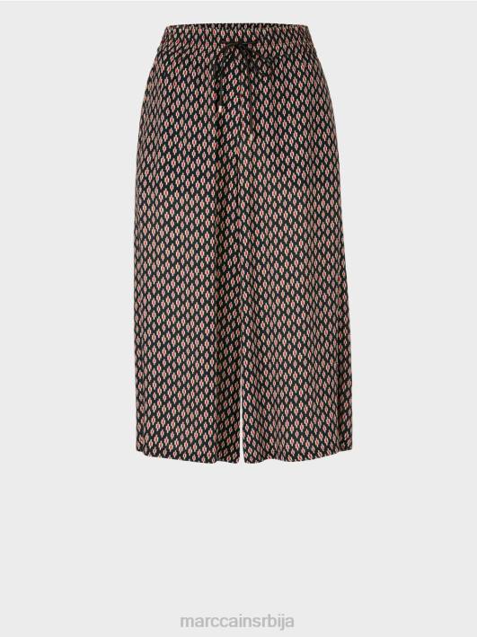 панталоне од вискозе Marc Cain D688608 црн одећу