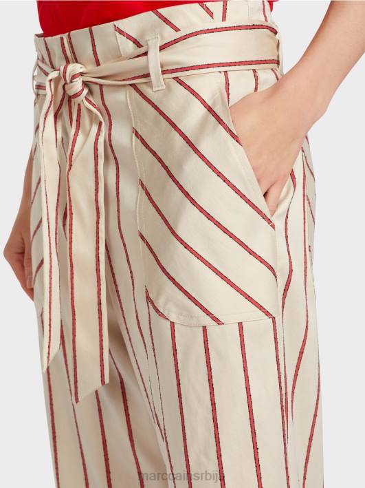 панталоне у стилу папирне кесе Marc Cain D688612 Бордо одећу