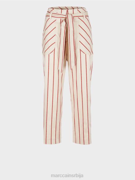 панталоне у стилу папирне кесе Marc Cain D688612 Бордо одећу