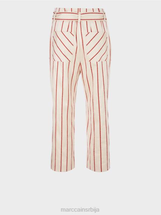 панталоне у стилу папирне кесе Marc Cain D688612 Бордо одећу