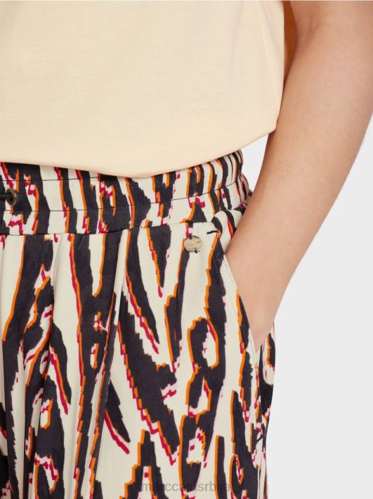 плисиране панталоне са јоггер појасом Marc Cain D688614 Бордо одећу