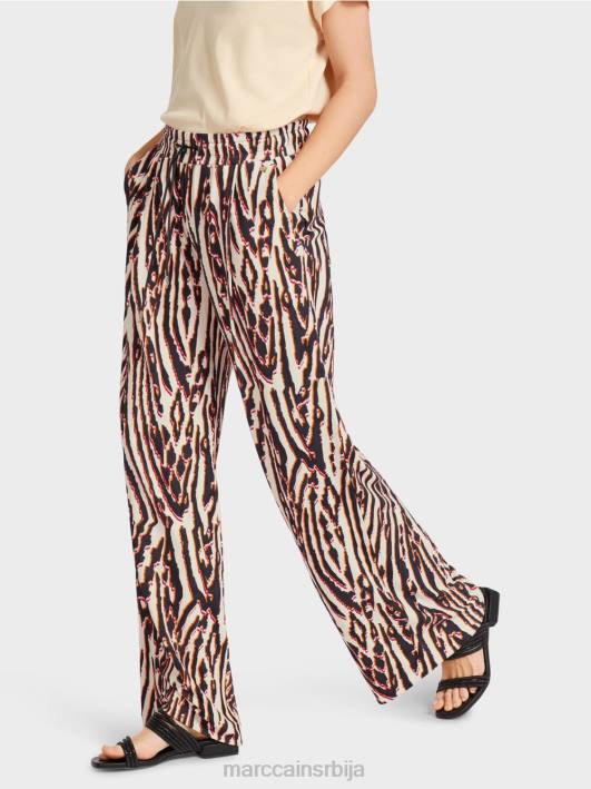 плисиране панталоне са јоггер појасом Marc Cain D688614 Бордо одећу