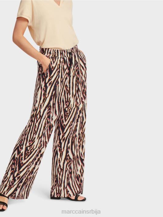 плисиране панталоне са јоггер појасом Marc Cain D688614 Бордо одећу