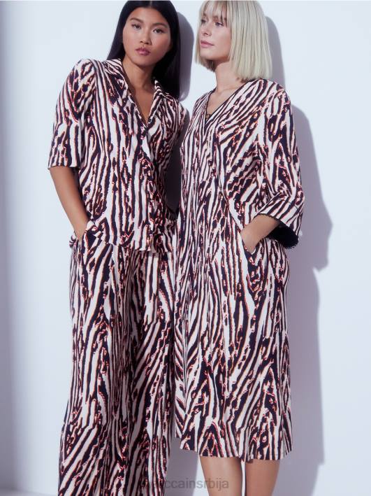 плисиране панталоне са јоггер појасом Marc Cain D688614 Бордо одећу