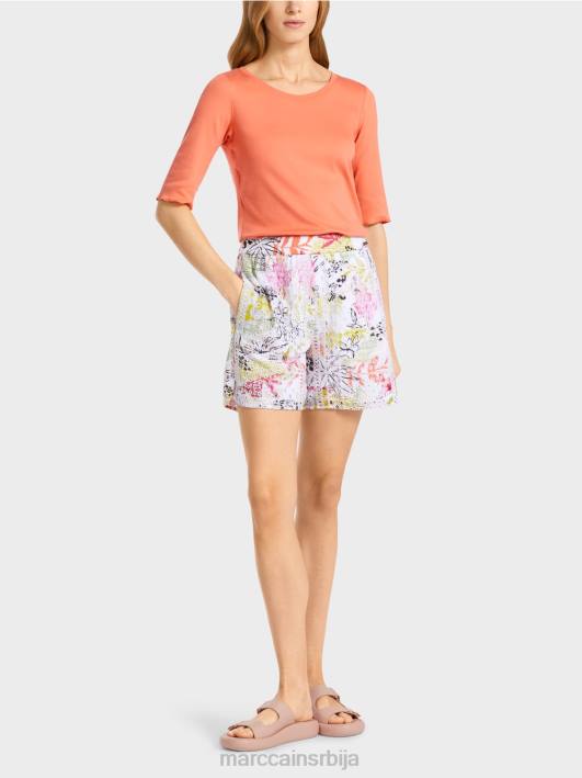 шарене шортс са штампом и ажур Marc Cain D688625 лагана лимеада одећу