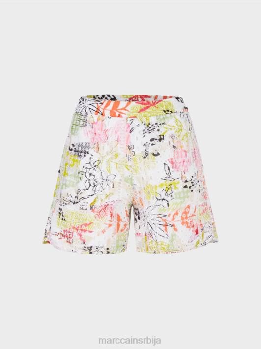 шарене шортс са штампом и ажур Marc Cain D688625 лагана лимеада одећу