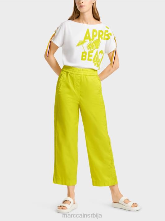 спортске панталоне са мрежастим пругама Marc Cain D688628 лагана лимеада одећу