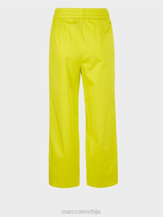 спортске панталоне са мрежастим пругама Marc Cain D688628 лагана лимеада одећу