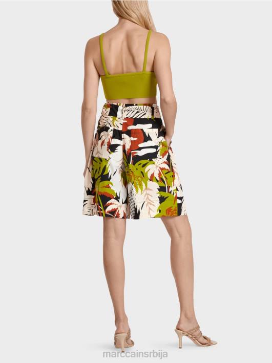 шортс у стилу папирне кесе Marc Cain D688641 дубоко маслинасто зелено одећу