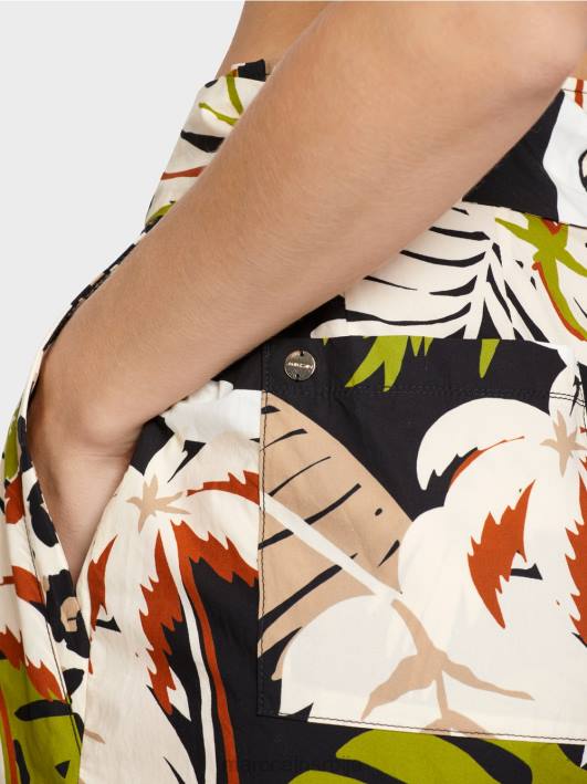 шортс у стилу папирне кесе Marc Cain D688641 дубоко маслинасто зелено одећу