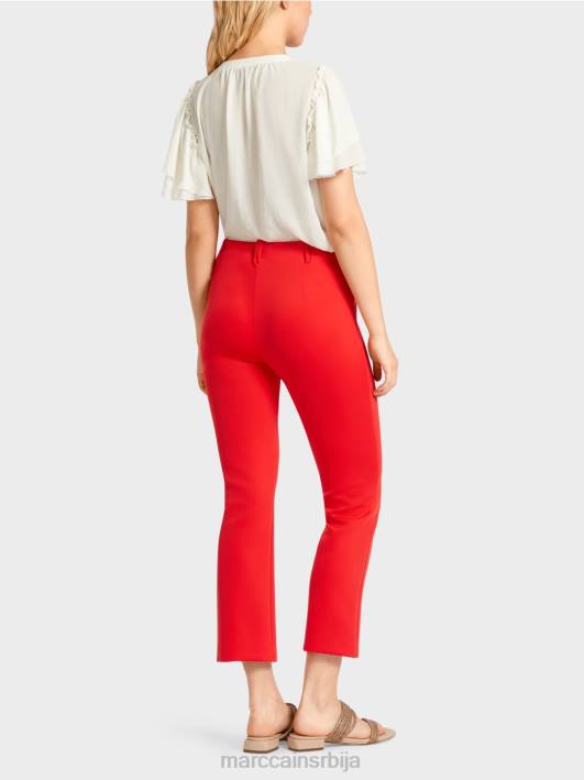 фредерица слим дрес панталоне Marc Cain D688643 ватрено црвено одећу